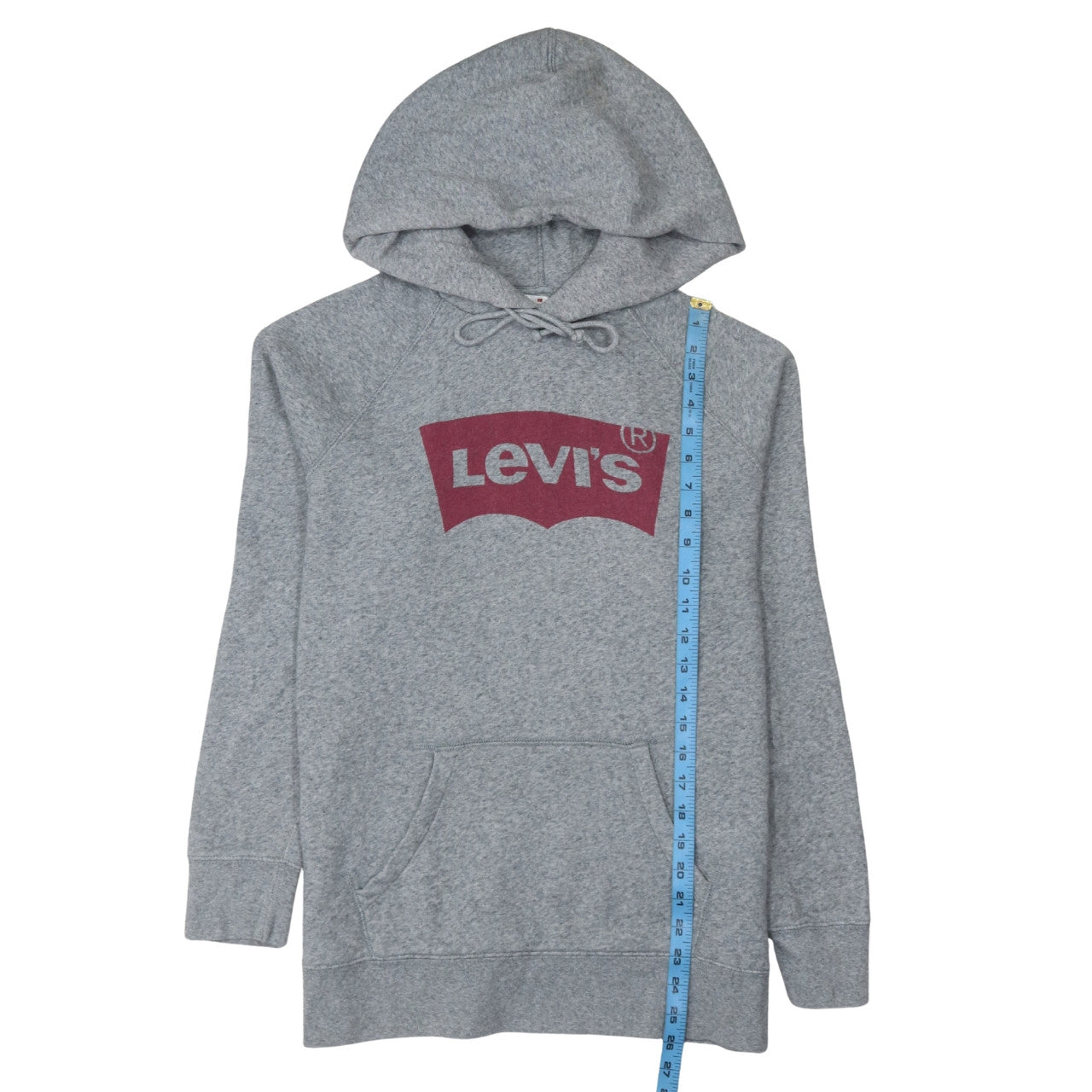 Mens UK Size M Levi's Grey Pullover Hoodie