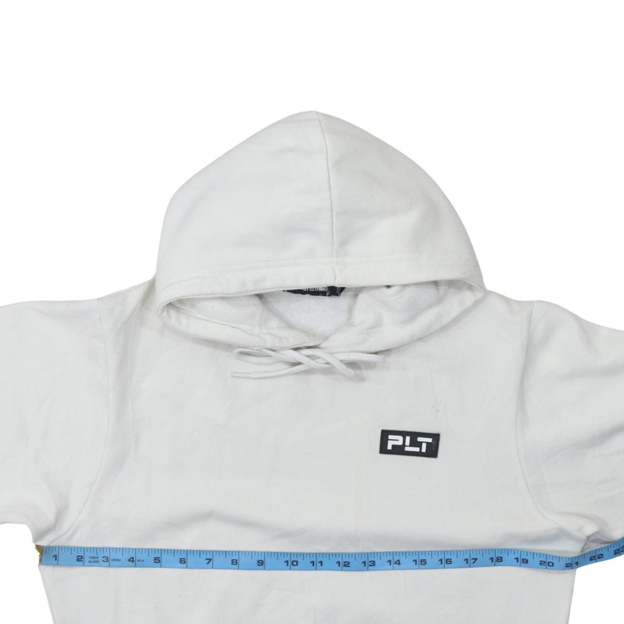 Womens UK Size S PrettyLittleThing White Pullover Hoodie