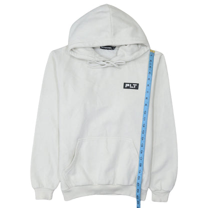 Womens UK Size S PrettyLittleThing White Pullover Hoodie