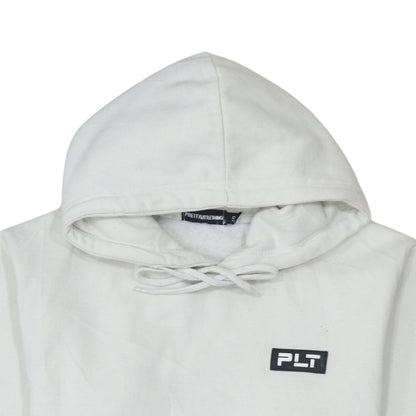 Womens UK Size S PrettyLittleThing White Pullover Hoodie
