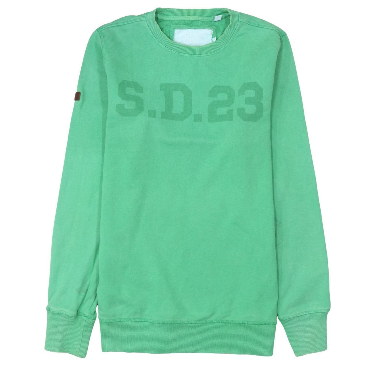 Mens UK Size M Superdry Green Pullover Sweatshirt