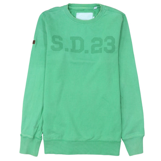 Mens UK Size M Superdry Green Pullover Sweatshirt