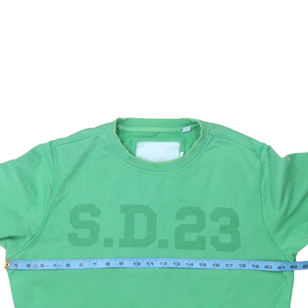 Mens UK Size M Superdry Green Pullover Sweatshirt