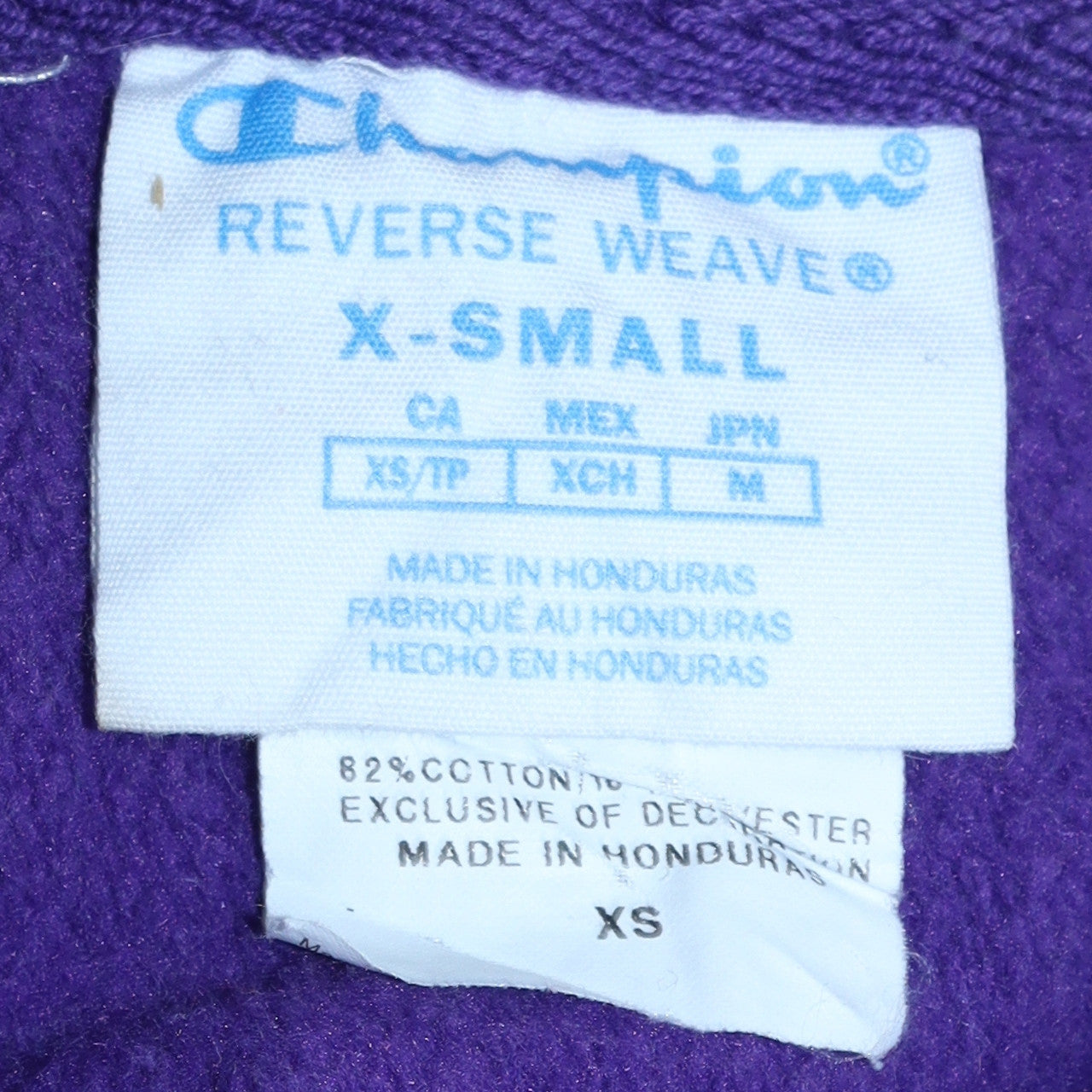 Mens UK Size XS Champion Purple Pullover Sweatshirt