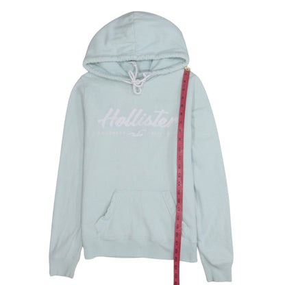 Unisex Adults UK Size S Hollister Blue Pullover Hoodie