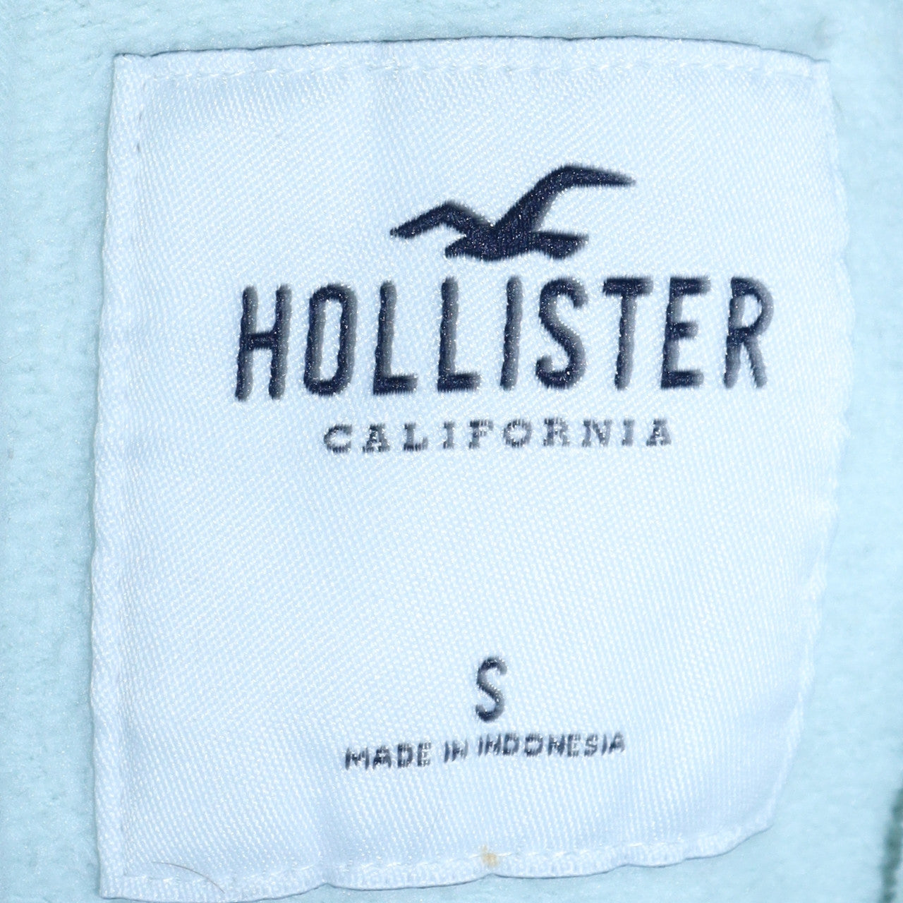 Unisex Adults UK Size S Hollister Blue Pullover Hoodie