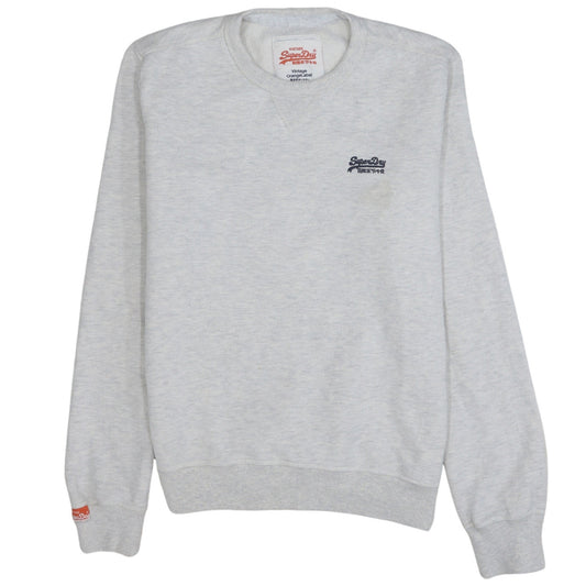 Mens UK Size L Superdry Grey Pullover Sweatshirt