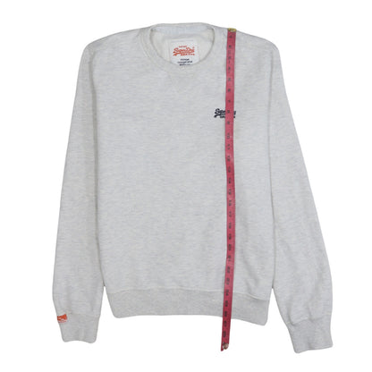 Mens UK Size L Superdry Grey Pullover Sweatshirt