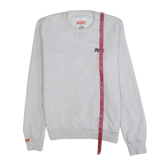 Mens UK Size L Superdry Grey Pullover Sweatshirt