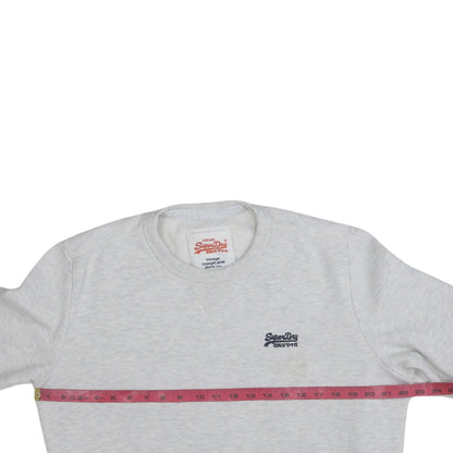 Mens UK Size L Superdry Grey Pullover Sweatshirt