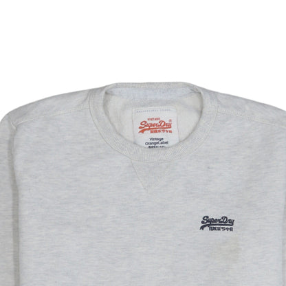 Mens UK Size L Superdry Grey Pullover Sweatshirt