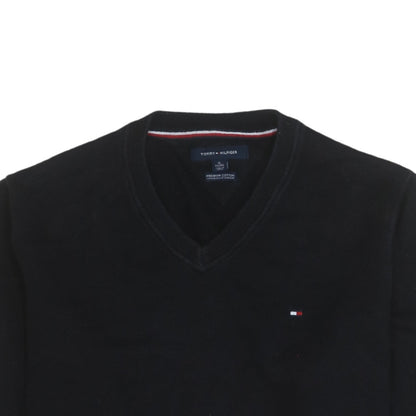 Mens UK Size XL Tommy Hilfiger Black Pullover Sweatshirt