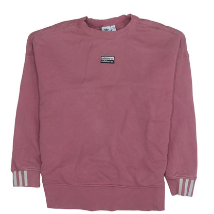 Womens UK Size 14 adidas Pink Pullover Sweatshirt