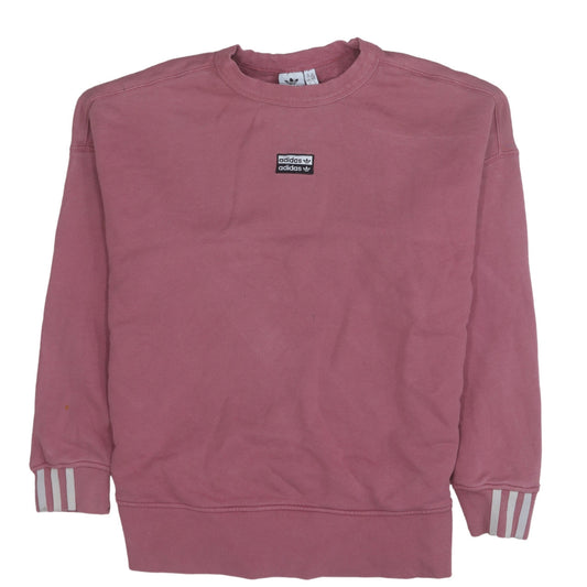 Womens UK Size 14 adidas Pink Pullover Sweatshirt