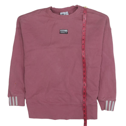 Womens UK Size 14 adidas Pink Pullover Sweatshirt