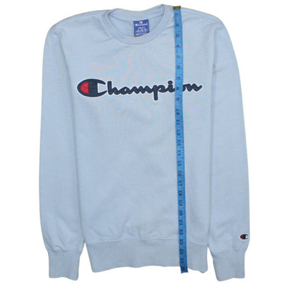 Mens UK Size S Champion Blue Pullover Sweatshirt