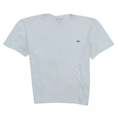 Lacoste Men's Grey Regular Fit Cotton Crew Neck T-Shirt Size L