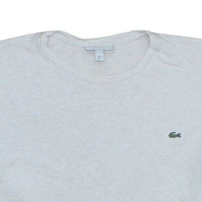 Lacoste Men's Grey Regular Fit Cotton Crew Neck T-Shirt Size L
