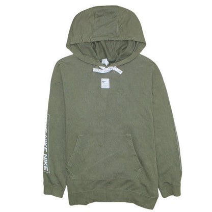 Mens UK Size L Nike Green Pullover Hoodie