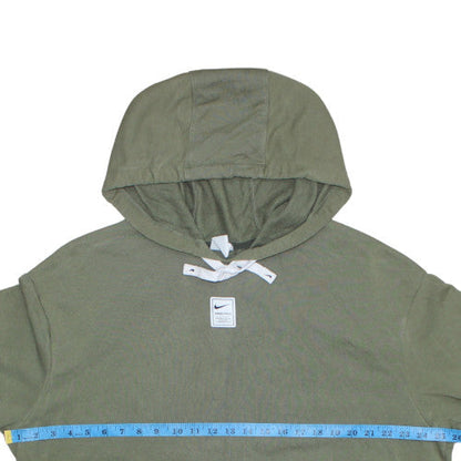 Mens UK Size L Nike Green Pullover Hoodie