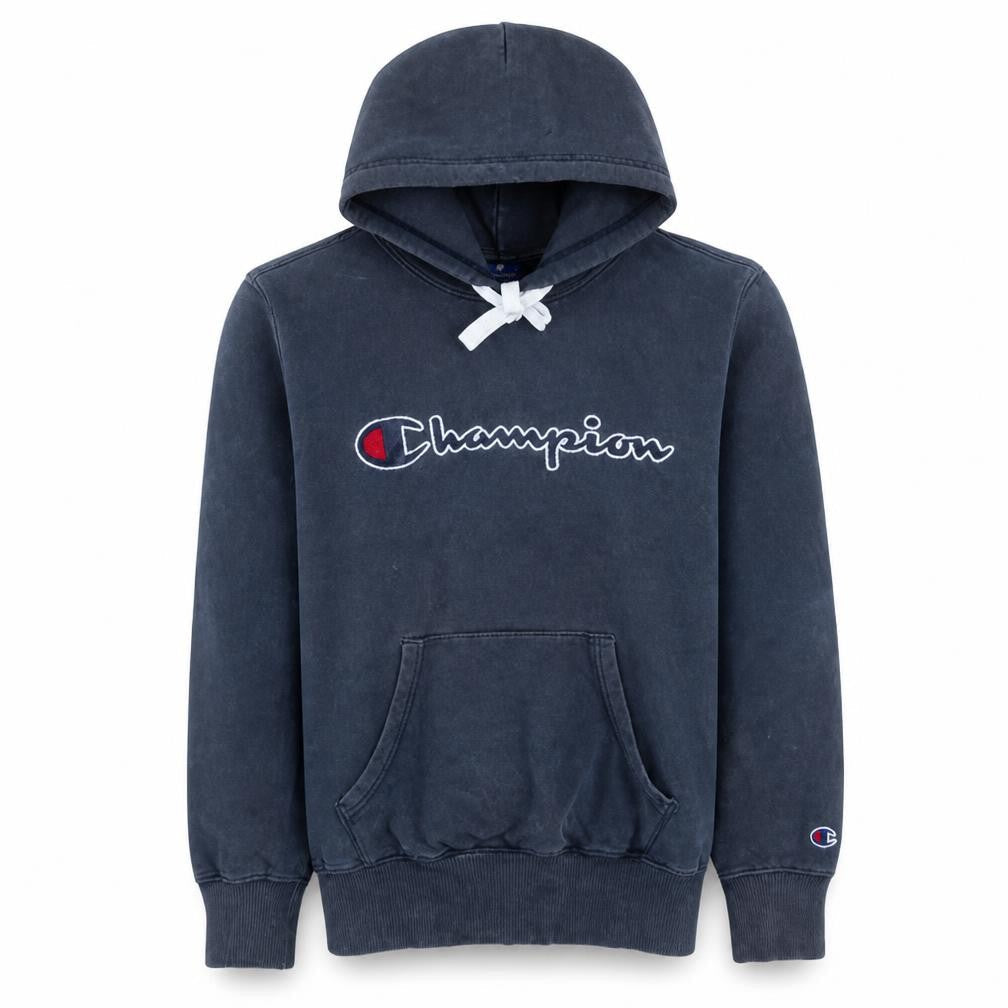 Mens UK Size M Champion Blue Pullover Hoodie