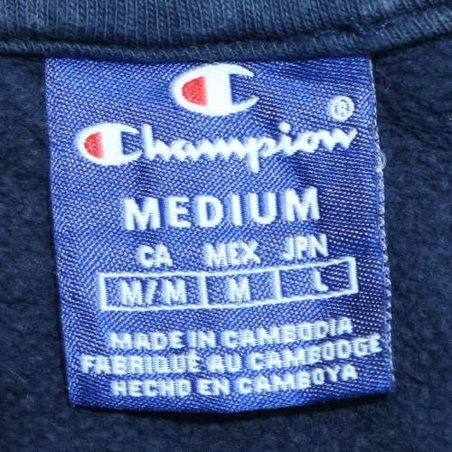 Mens UK Size M Champion Blue Pullover Hoodie