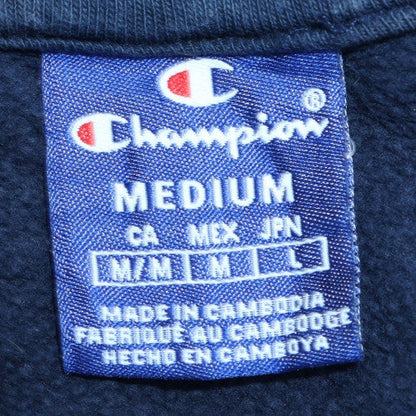 Mens UK Size M Champion Blue Pullover Hoodie