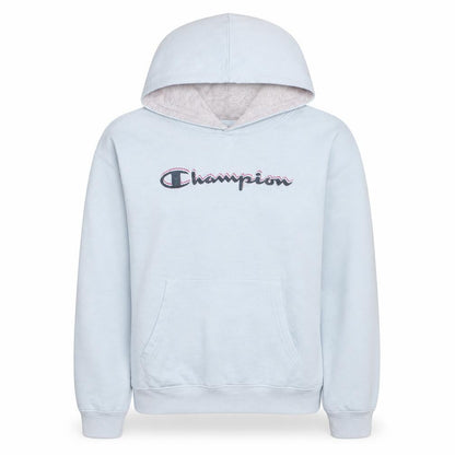 Champion Girls White Pullover Hoodie Size L Logo Fleece Sweatshirt