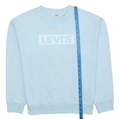 Womens UK Size M Levi's Blue Pullover Sweatshirt