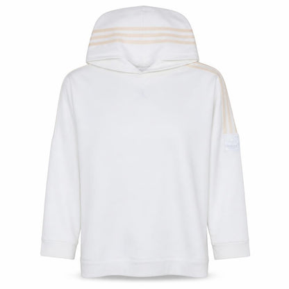 Womens UK Size 12 Adidas White Pullover Hoodie