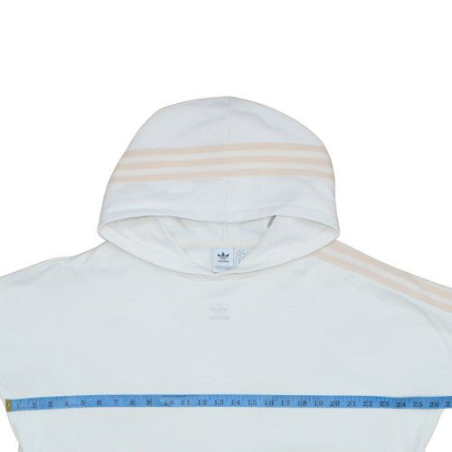 Womens UK Size 12 Adidas White Pullover Hoodie
