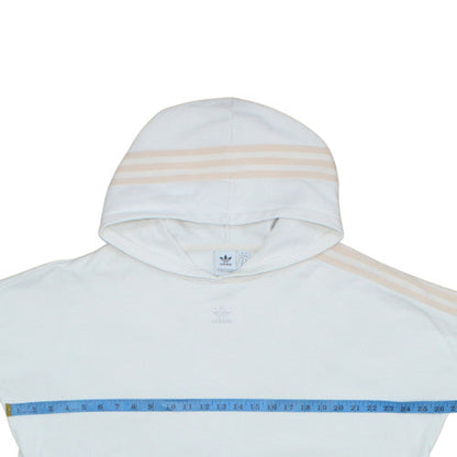 Womens UK Size 12 Adidas White Pullover Hoodie
