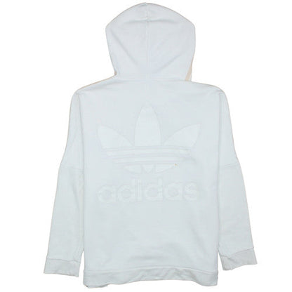 Womens UK Size 12 Adidas White Pullover Hoodie