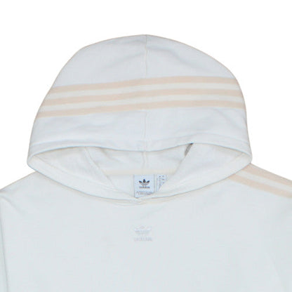 Womens UK Size 12 Adidas White Pullover Hoodie