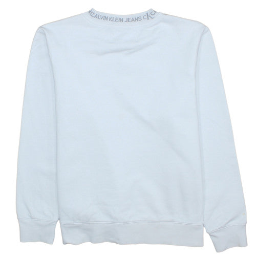 Mens UK Size M Calvin Klein Jeans White Pullover Sweatshirt