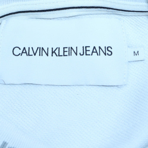 Mens UK Size M Calvin Klein Jeans White Pullover Sweatshirt