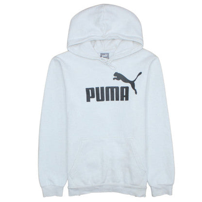 Womens UK Size M Puma White Pullover Hoodie