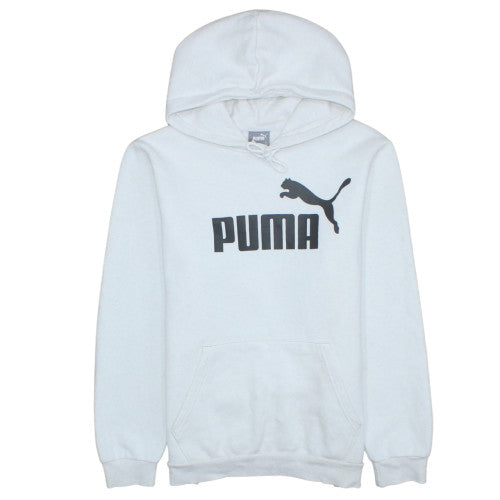Womens UK Size M Puma White Pullover Hoodie