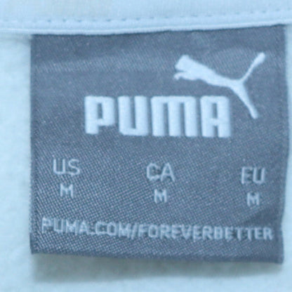 Womens UK Size M Puma White Pullover Hoodie