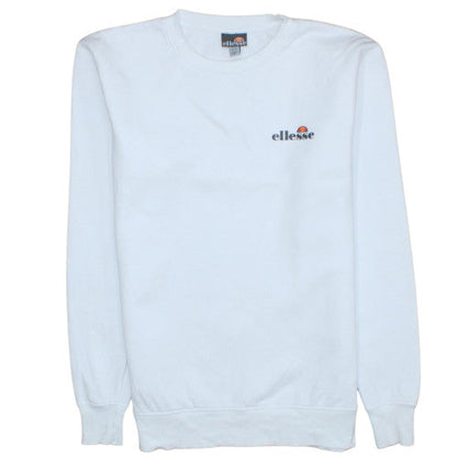 Womens UK Size XS Ellesse White Pullover Sweatshirt