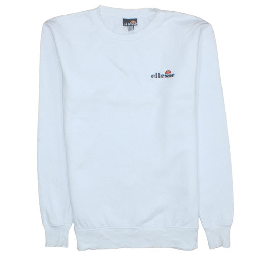 Womens UK Size XS Ellesse White Pullover Sweatshirt