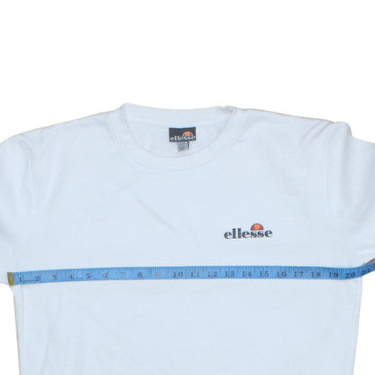 Womens UK Size XS Ellesse White Pullover Sweatshirt