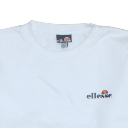 Womens UK Size XS Ellesse White Pullover Sweatshirt