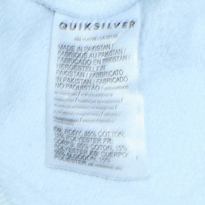 Mens UK Size S Quiksilver White Pullover Sweatshirt
