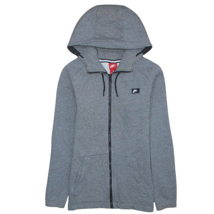 Mens UK Size M Nike Grey Full Zip Hoodie