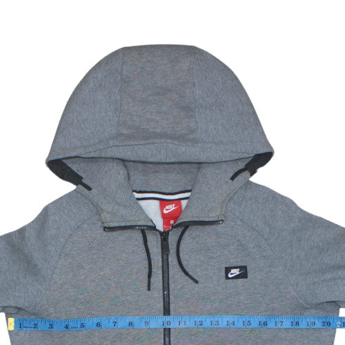 Mens UK Size M Nike Grey Full Zip Hoodie