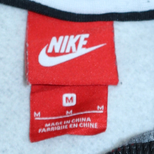 Mens UK Size M Nike Grey Full Zip Hoodie