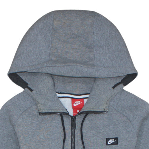 Mens UK Size M Nike Grey Full Zip Hoodie