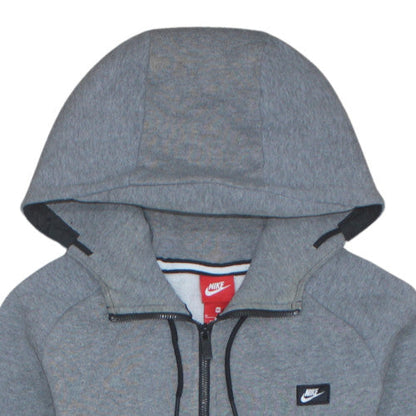 Mens UK Size M Nike Grey Full Zip Hoodie