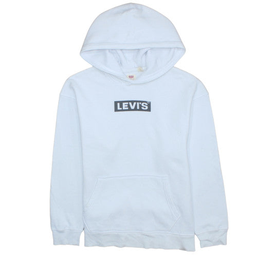 Mens UK Size S Levi's White Pullover Hoodie